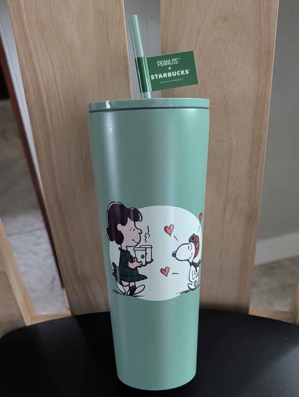 Peanuts x Starbucks "Dog Kisses" Stainless Travel Tumbler NWT